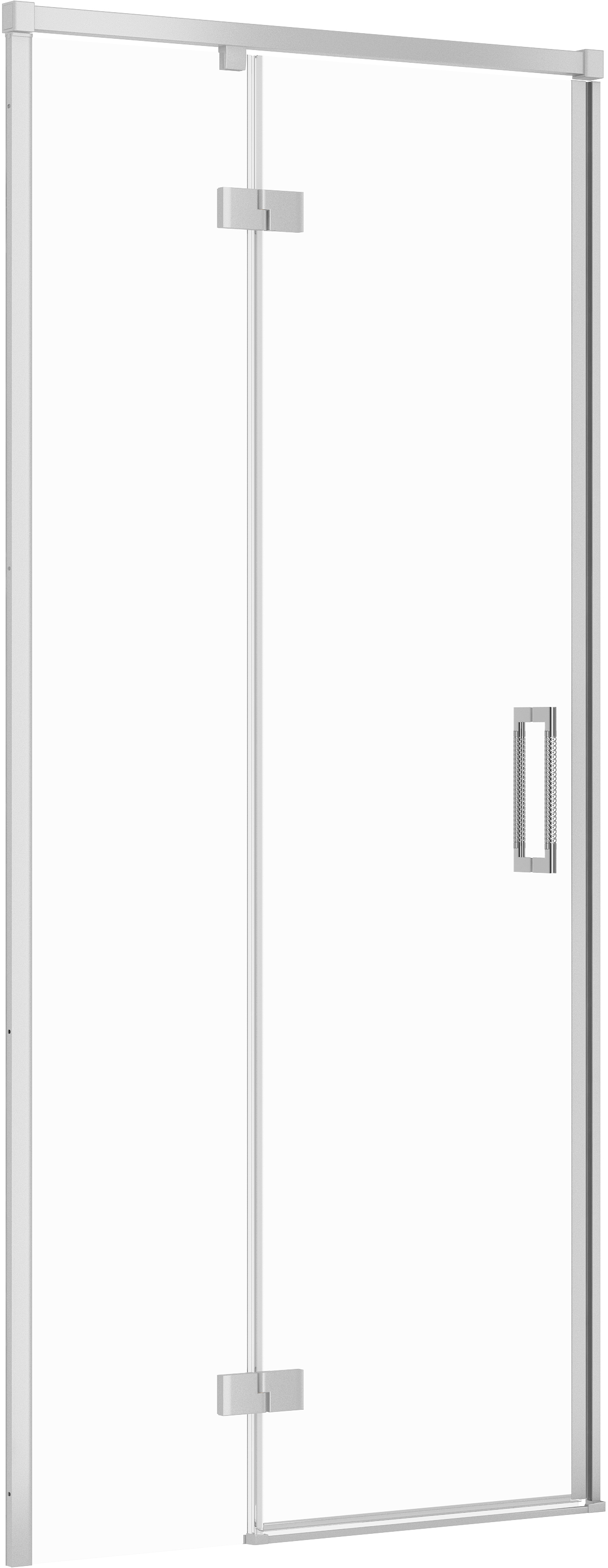 Cersanit Larga drzwi prysznicowe 90 cm uchylne chrom połysk/szkło przezroczyste S932-120