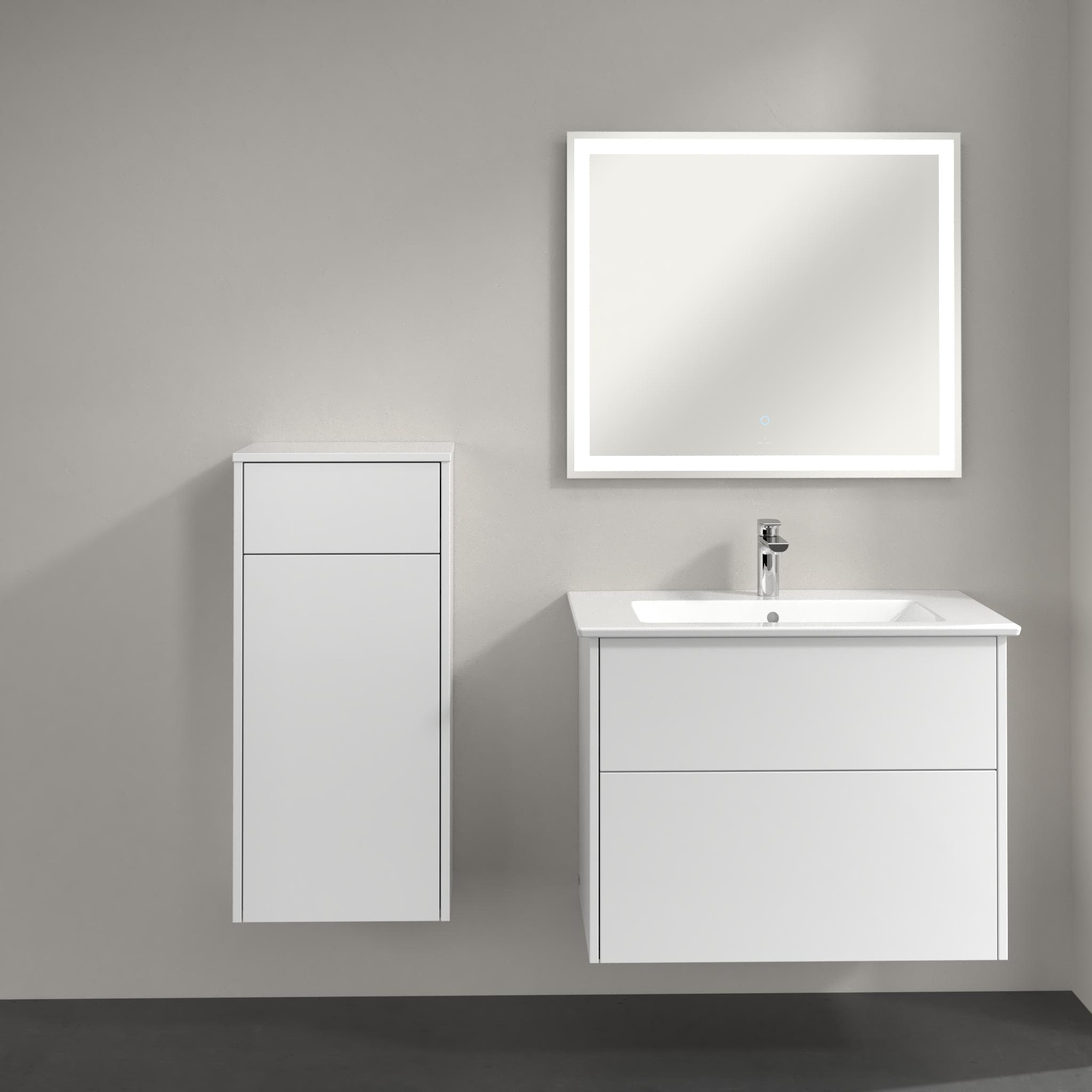 Villeroy & Boch Finero szafka boczna 86 cm wysoka wisząca niski lewa glossy white C53100DH - Wysyłka w 24h