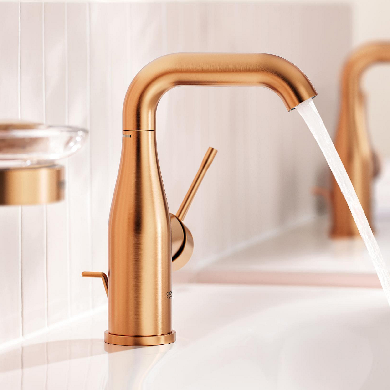 Grohe Essence bateria umywalkowa stojąca Brushed Warm Sunset 23462DL1 - Wysyłka w 24h