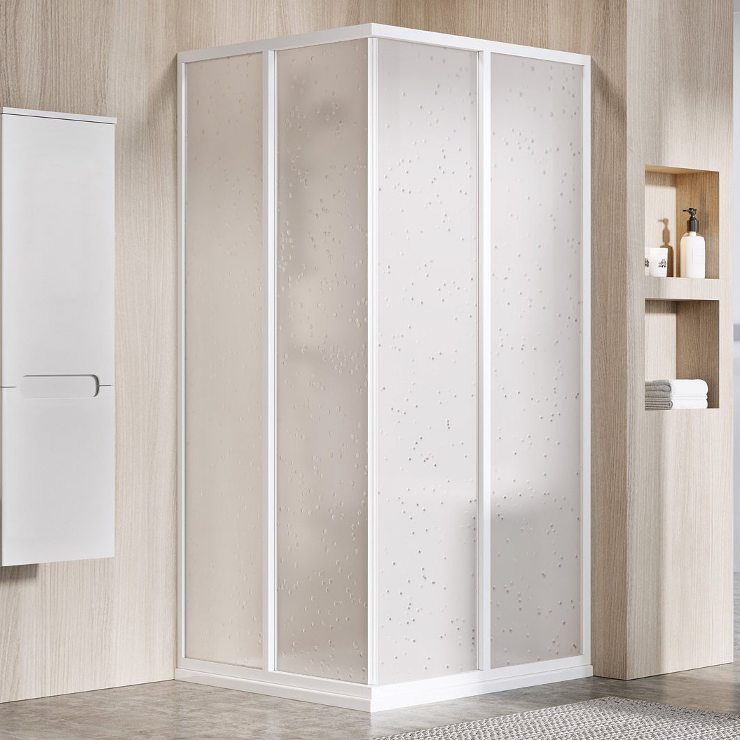 Ravak Supernova SRV2-100 S drzwi prysznicowe 100 cm przesuwne częściowe 1/2 biały/pearl 14VA01O211