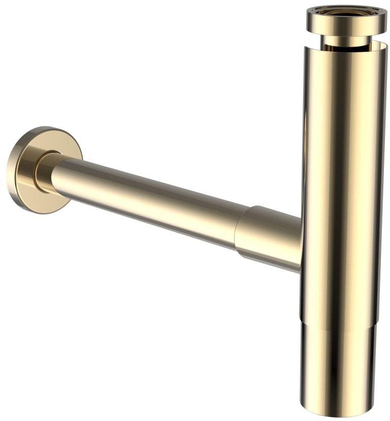 Laufen syfon umywalkowy butelkowy okrągły złoty połysk H3749800010001