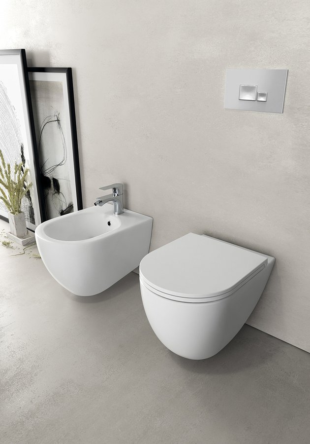 Isvea Infinity bidet wiszący biały mat 10NF41001-2L