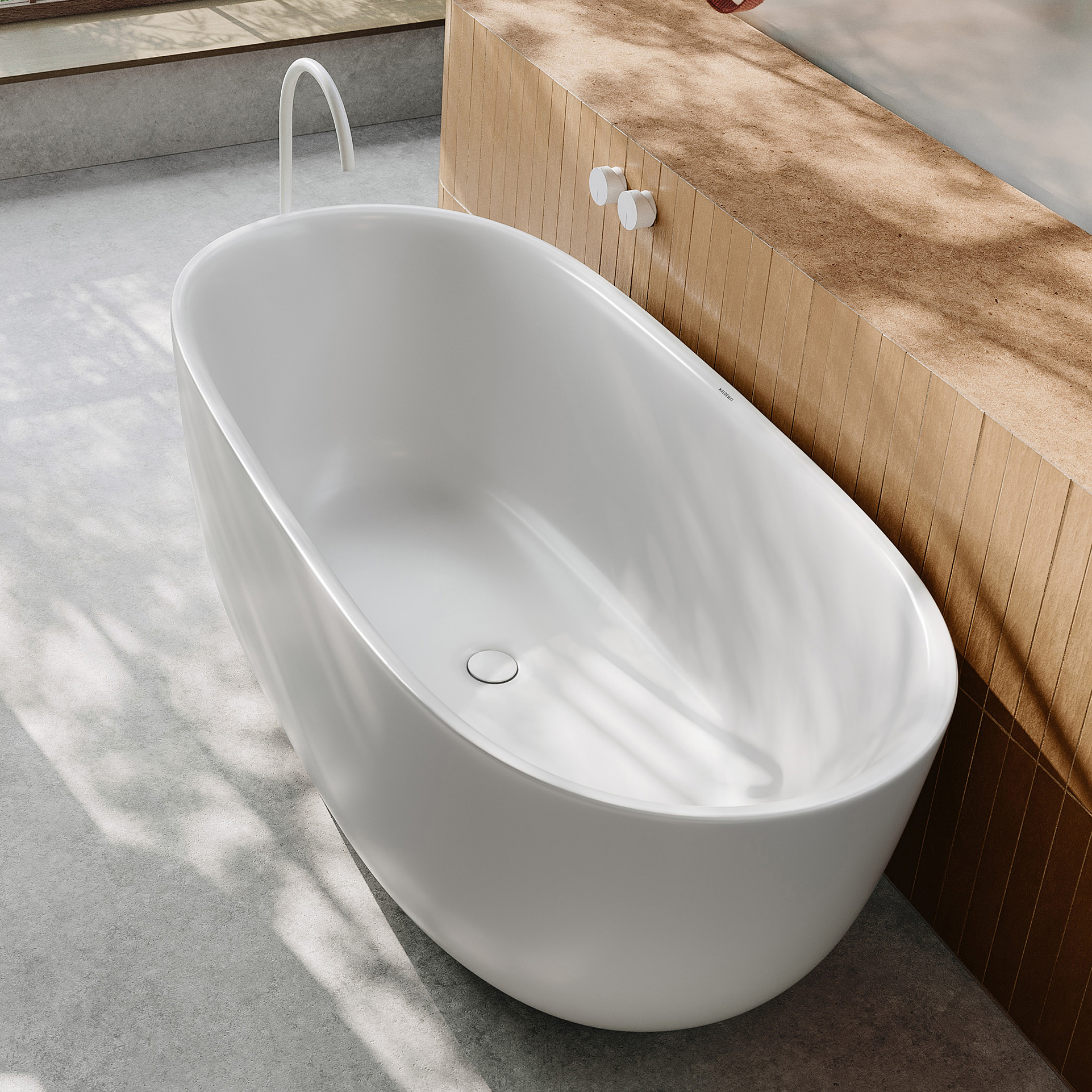 Kaldewei Meisterstück Oyo Duo wanna wolnostojąca 163x77 cm owalna model 1050-4034 biała 205043530001