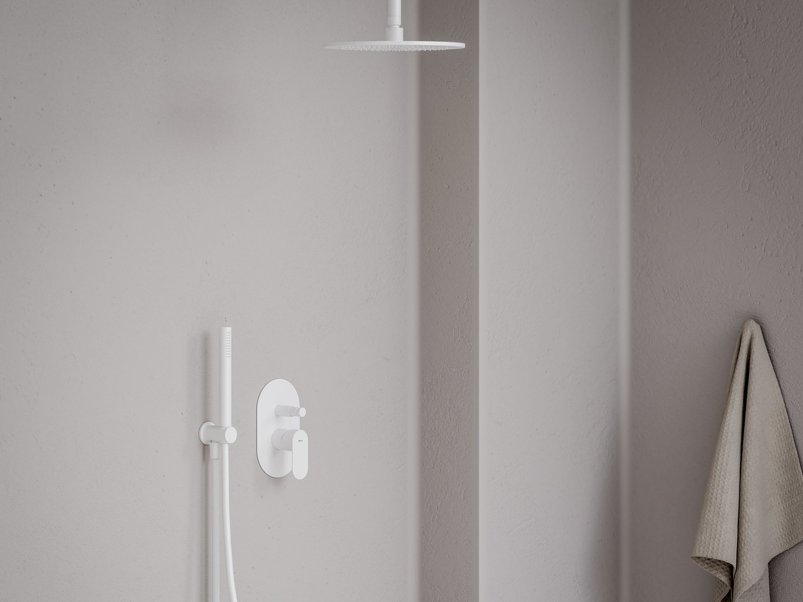 Ravak Eleganta bateria wannowo-prysznicowa podtynkowa biały mat X070261