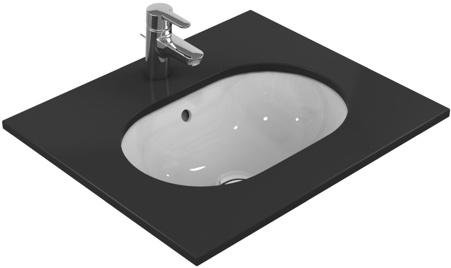 Ideal Standard Connect umywalka 41,5x28,5 cm podblatowa owalna biały połysk E504601