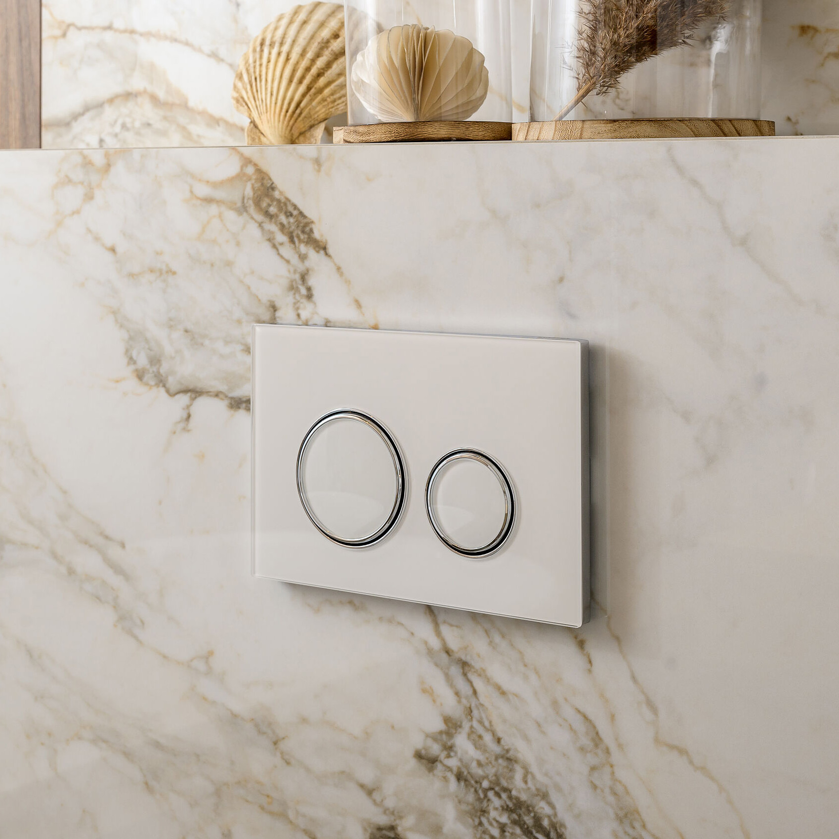 Geberit Sigma50 przycisk spłukujący do WC chrom błyszczący-biały 115.884.SI.1 - Wysyłka w 24h