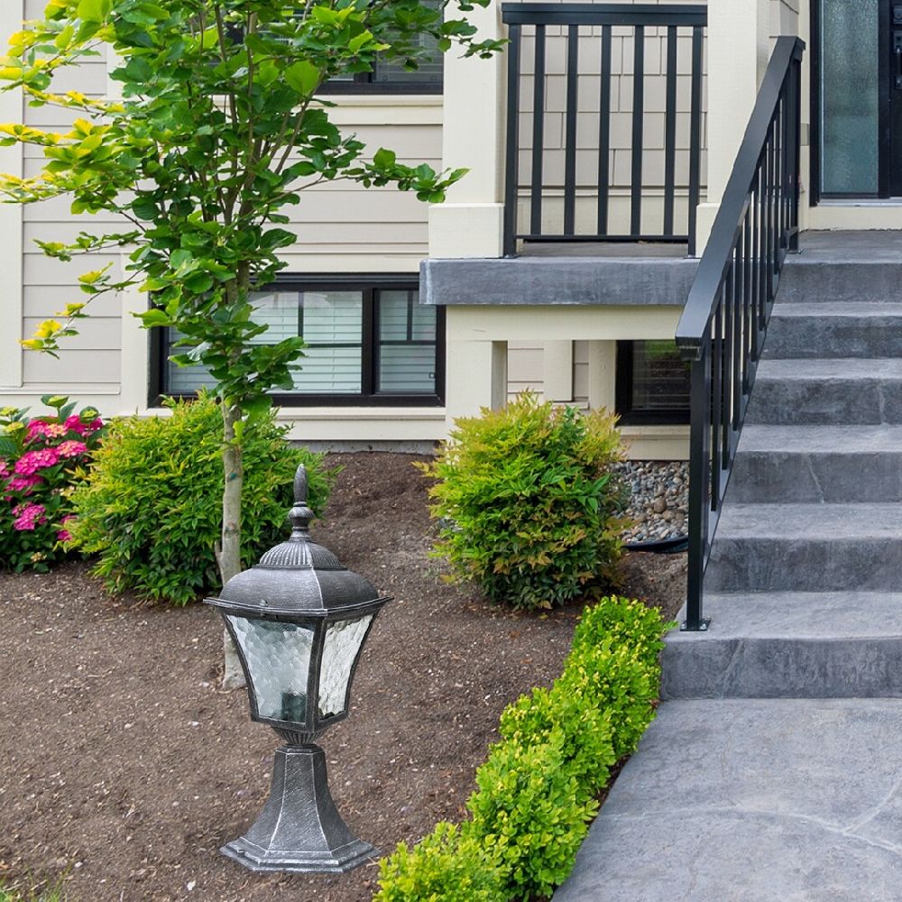 Rabalux Toscana lampa stojąca zewnętrzna 1x60 W srebrna 8398