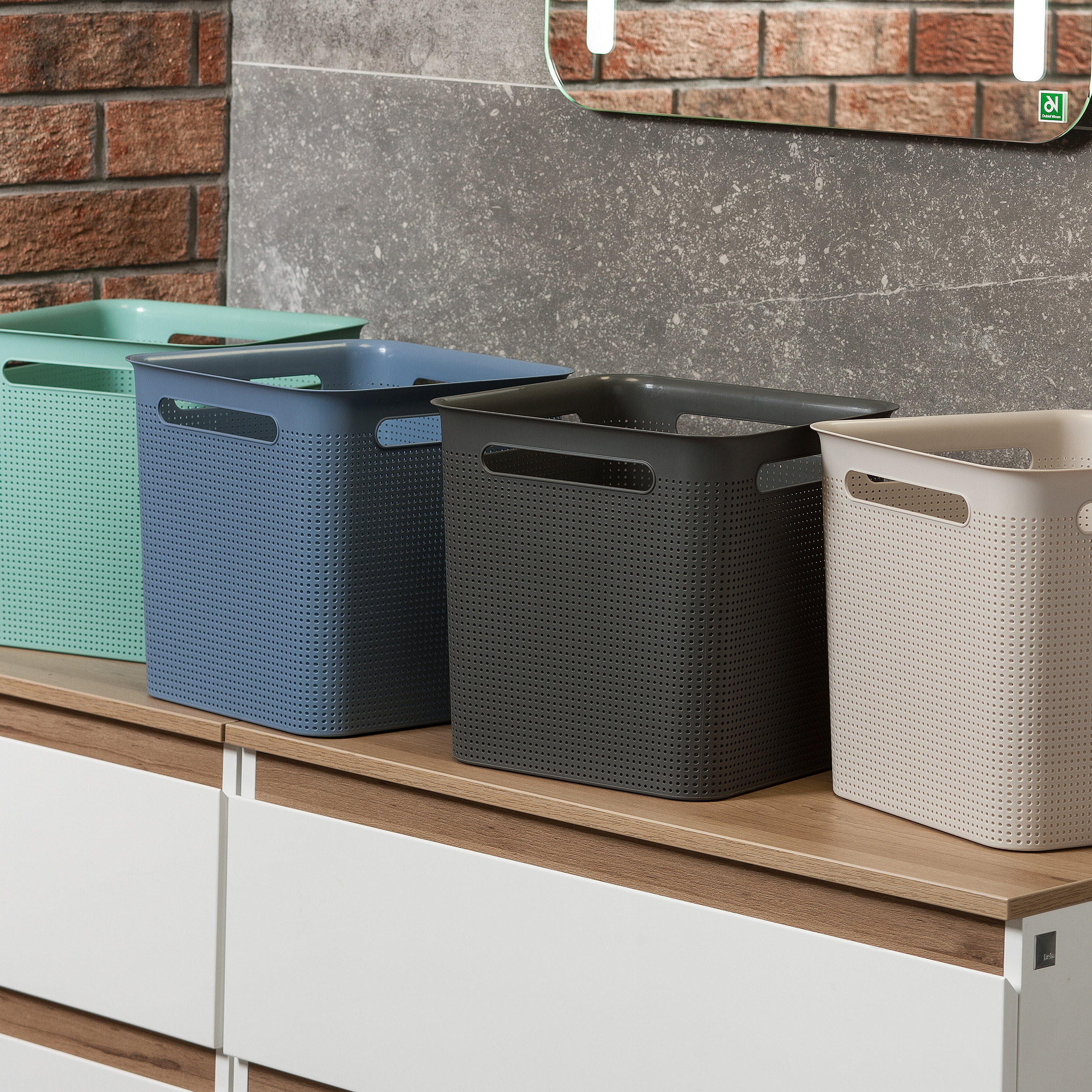 Rotho Brisen pojemnik łazienkowy 18 l cappuccino 1024007422 - Wysyłka w 24h