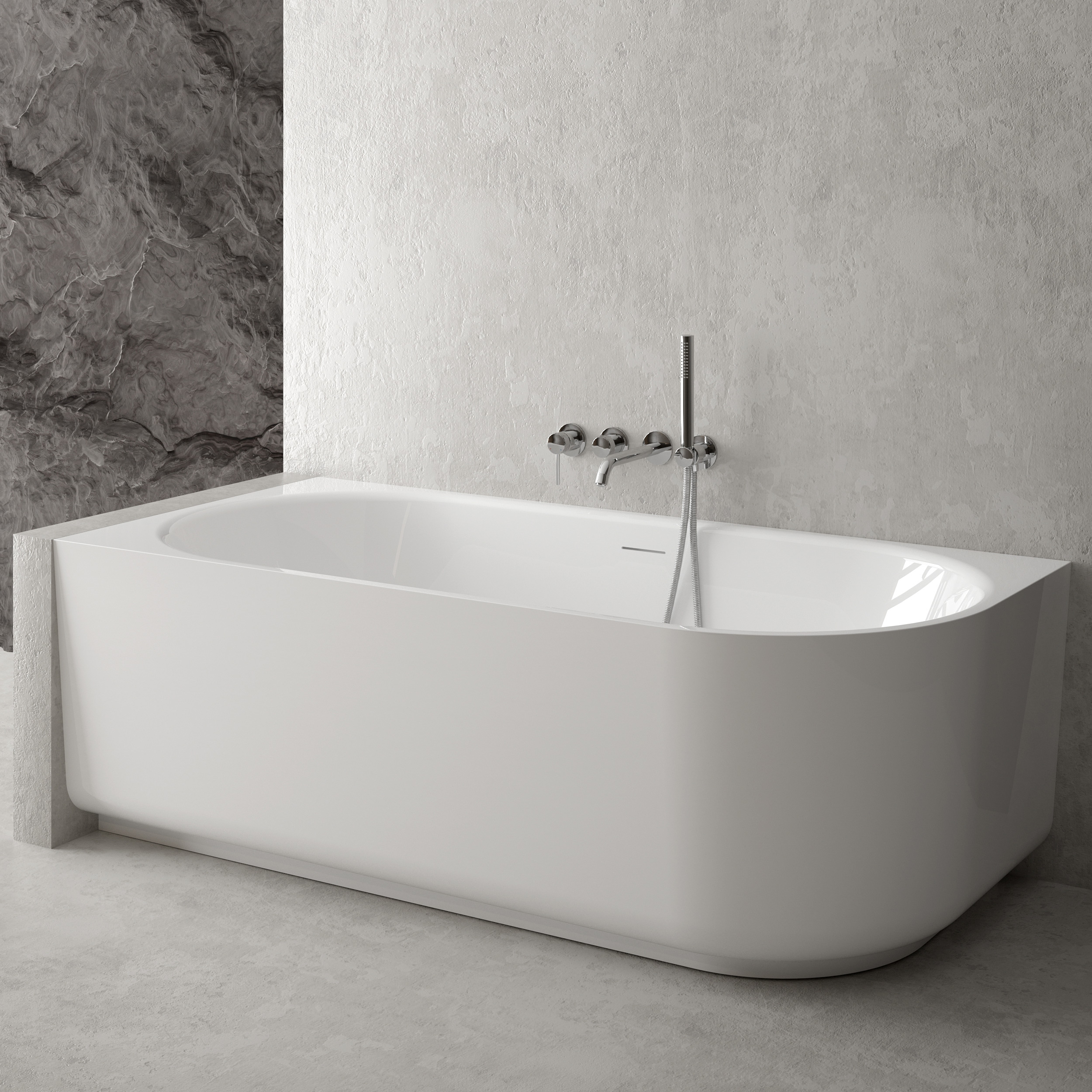 Ksuro 03 wanna narożna 170x80 cm owalna biała 31001000 - Wysyłka w 24h