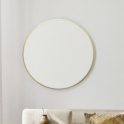 Ars Longa Loft lustro 70 cm okrągłe złote LOFT70-Z - Wysyłka w 24h