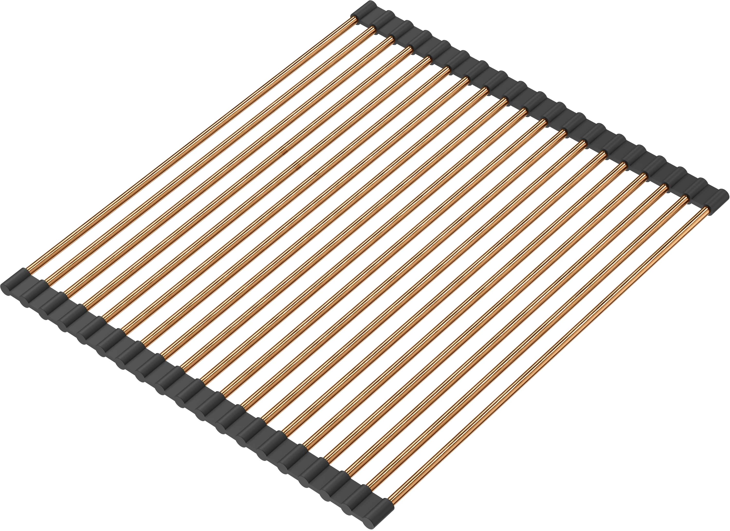 Quadron Q mata ociekowa 43x32 cm miedź PVD/czarny R4332_PVDC