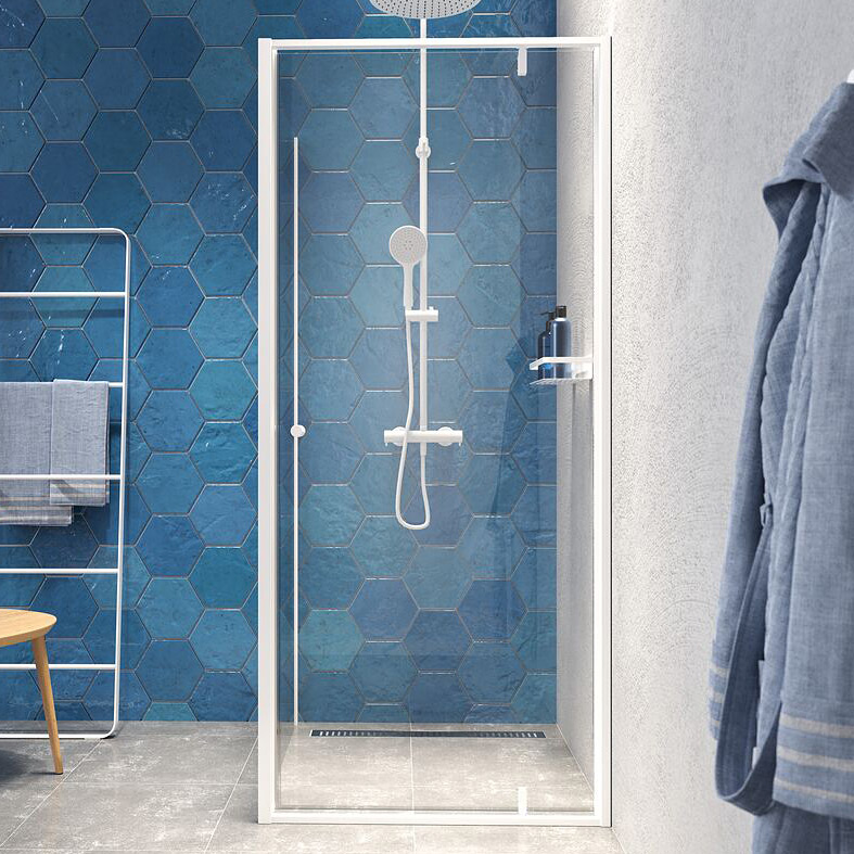 Sealskin Contour kabina prysznicowa 90x90 cm kwadratowa biały mat/szkło przezroczyste CD180906025100