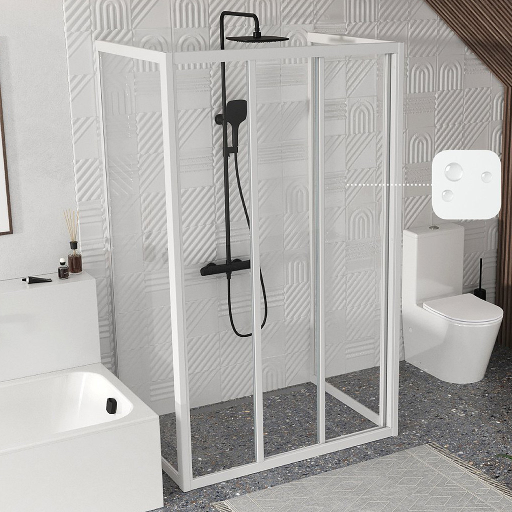 Ravak Supernova ASDP3-120 drzwi prysznicowe 120 cm biały/pearl 00VG01R211