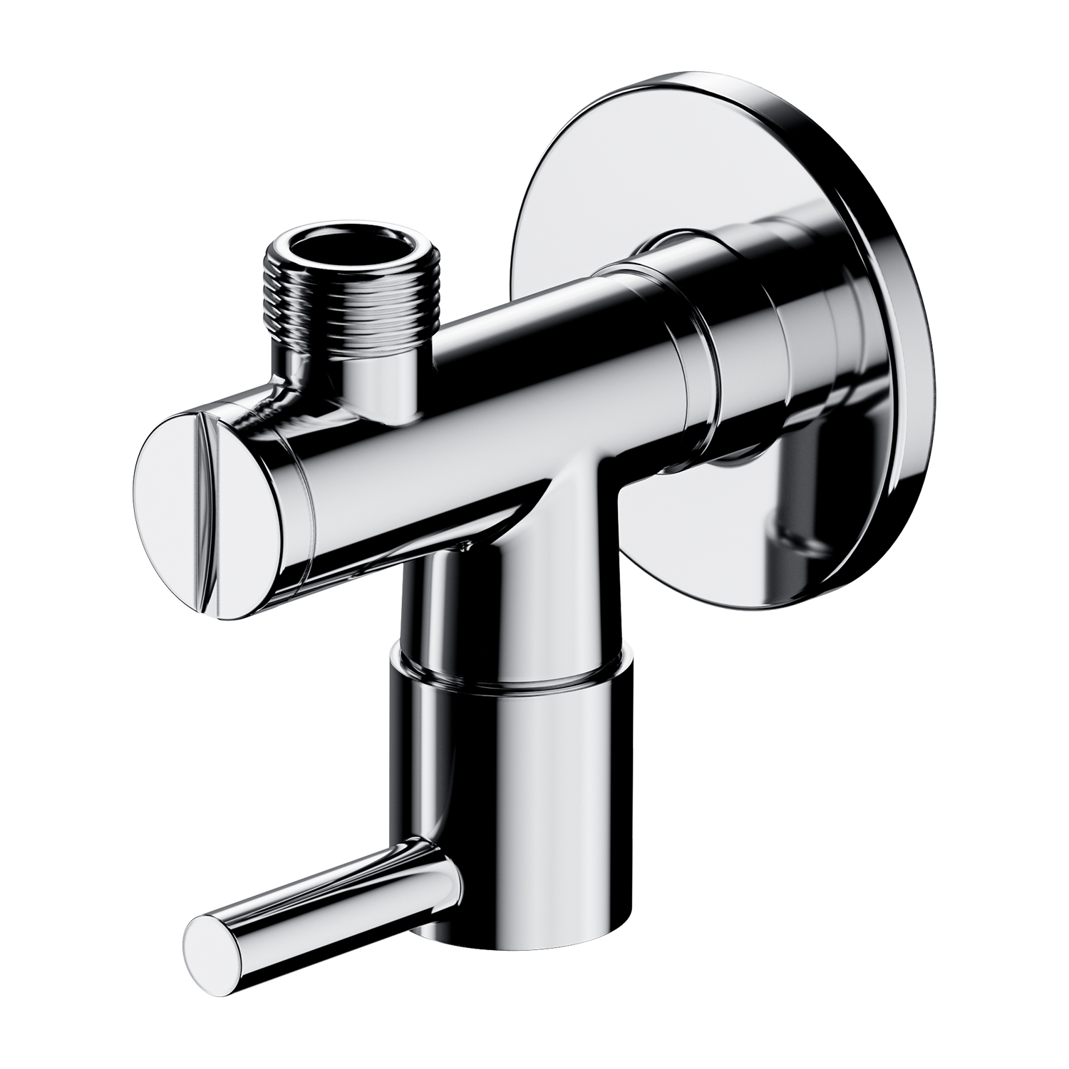 Omnires zawór ścienny kątowy chrom połysk 8857CR