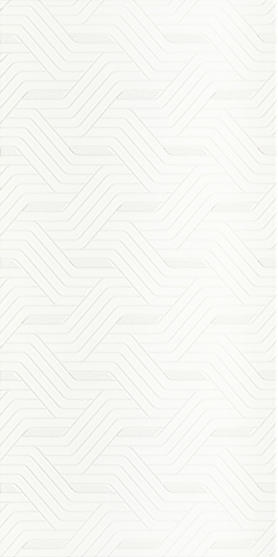 Paradyż Synergy płytka ścienna 30x60 cm inserto dekor biały połysk