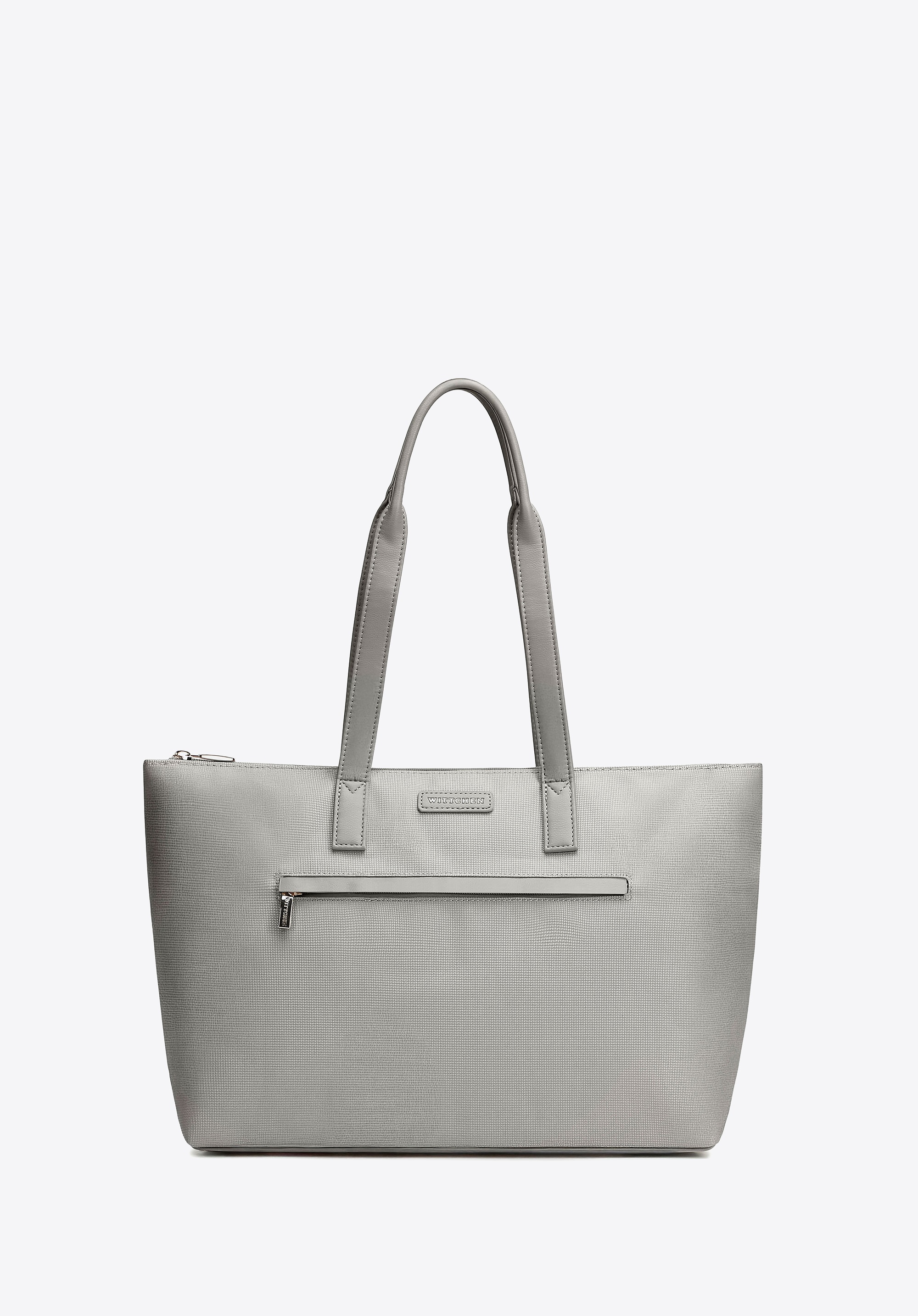 Torebka damska shopper na ramię szara