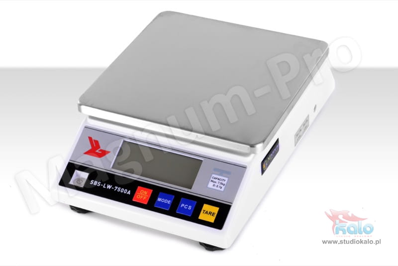 Waga dokładna 7500g/0.1g LCD zasilanie 230V/Baterie
