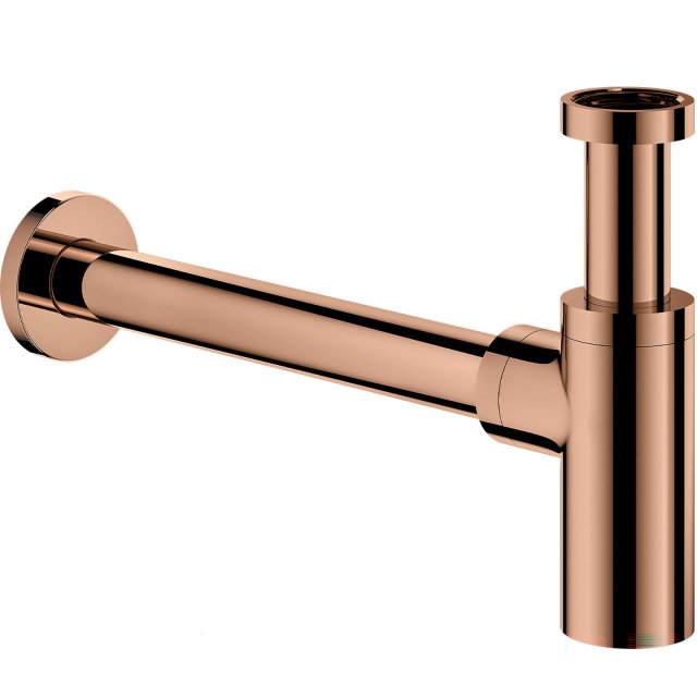 OMNIRES Syfon umywalkowy ozdobny okrągły miedź połysk A186CP