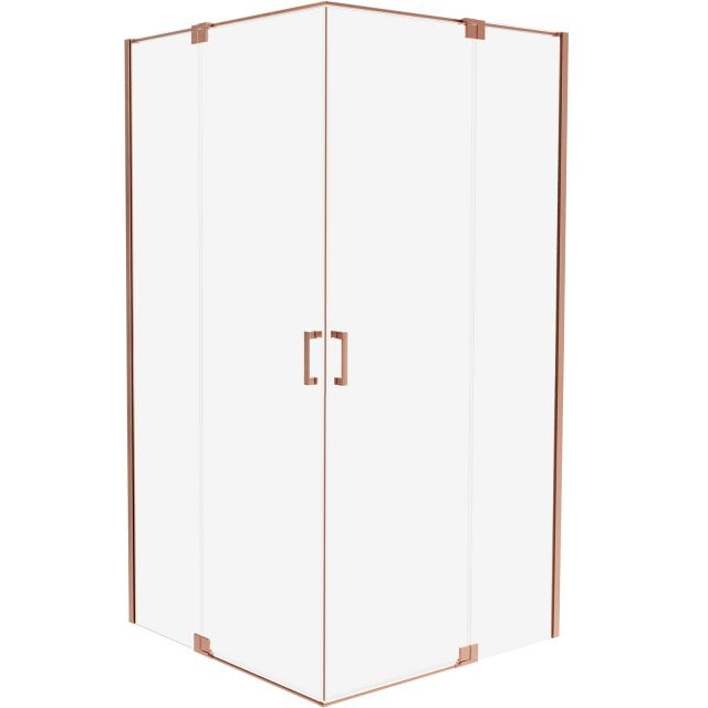 Kabina prysznicowa prostokątna ALLURIA 2D COPPER BRUSHED 90x100x200 T