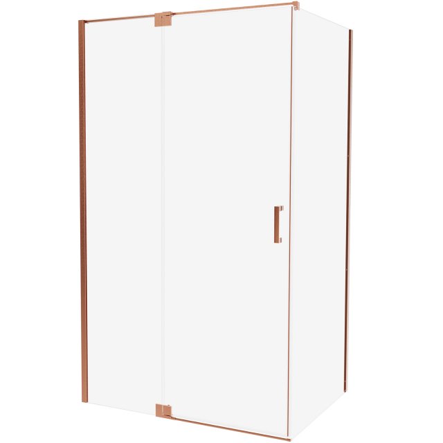 Kabina prysznicowa prostokątna ALLURIA 1D COPPER BRUSHED 110x80x200 T