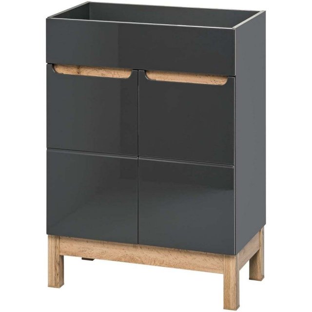 COMAD Szafka podumywalkowa BALI grafit 820 - 60 cm do samodzielnego m
