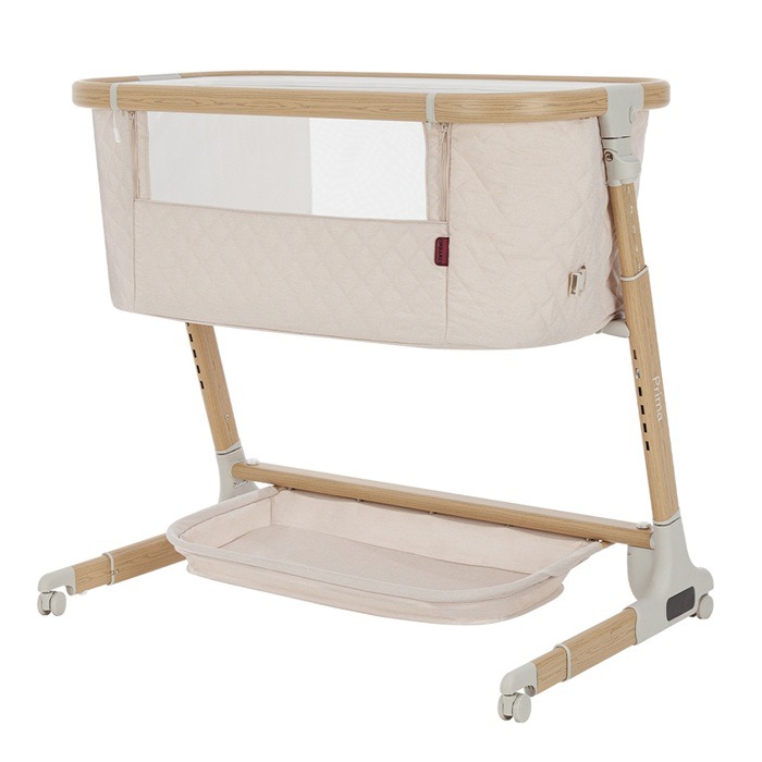 Carrello Prima - łóżeczko dostawne z elektronicznym systemem kołysania-Honey Beige