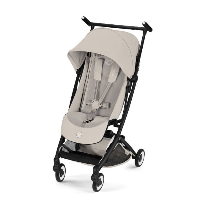 Cybex Libelle 2026 - ultrakompaktowy wózek spacerowy-Dune Grey (Black Frame)
