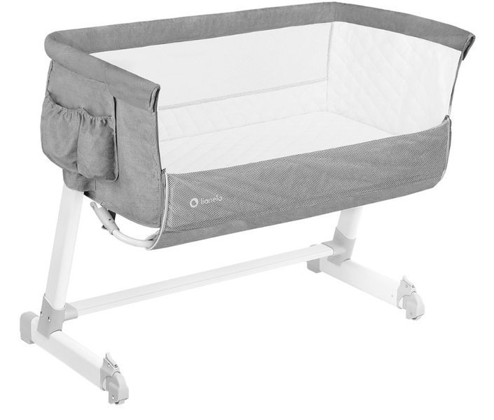 Lionelo Łóżeczko dostawne Theo-Concrete