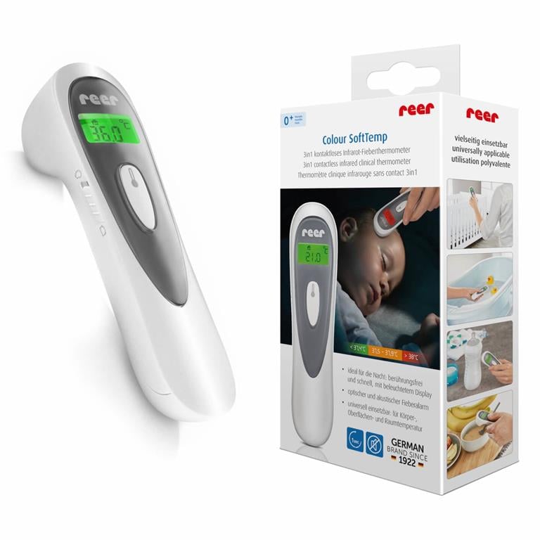 Reer Termometr bezdotykowy medyczny 3w1 1sek Colour SoftTemp