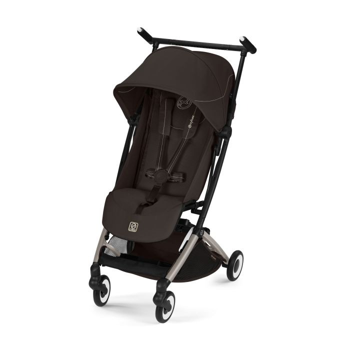 Cybex Libelle 2026 - ultrakompaktowy wózek spacerowy-Chocolate Brown (Taupe Frame)
