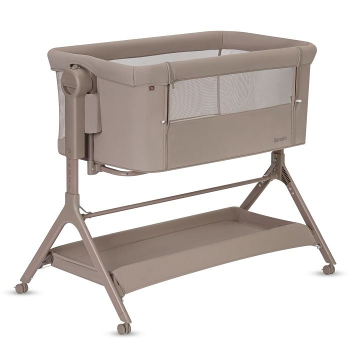 Lionelo Leonie Plus - łóżeczko dostawne 3 w 1 -Beige Taupe