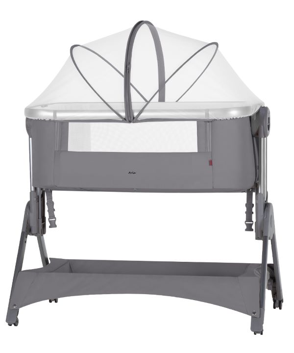 Carrello regulowane łóżeczko dostawne Aria CRL-15501-Cloud Grey