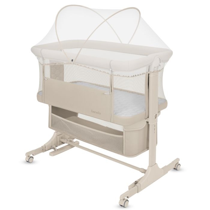 Lionelo Jodie - łóżeczko dostawne 3w1-Beige Cream