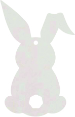 Zawieszka wielkanocna - zajączek, króliczek, Baza do makramy, Zakładka do książki, ozdoba na prezent