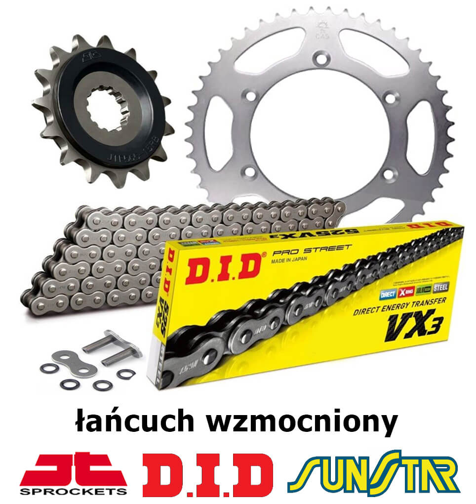 Suzuki Gs 500 1999-2010 Zestaw Napędowy Did Wzmocniony Suzuki 2005 500 Gs 500