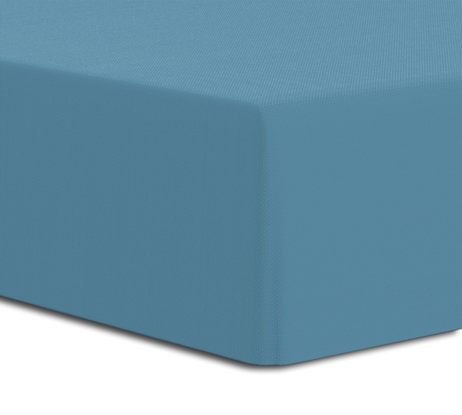 Prześcieradło z gumką 140x200 GRUBY JERSEY kolor niebieski wysokie 25cm