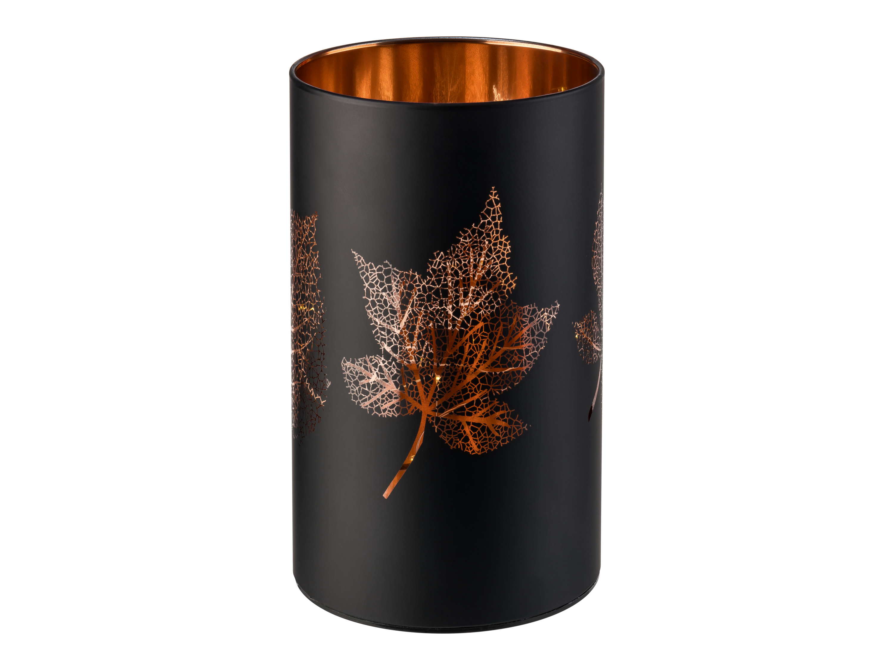 Livarno home Szklany lampion LED Liść klonu