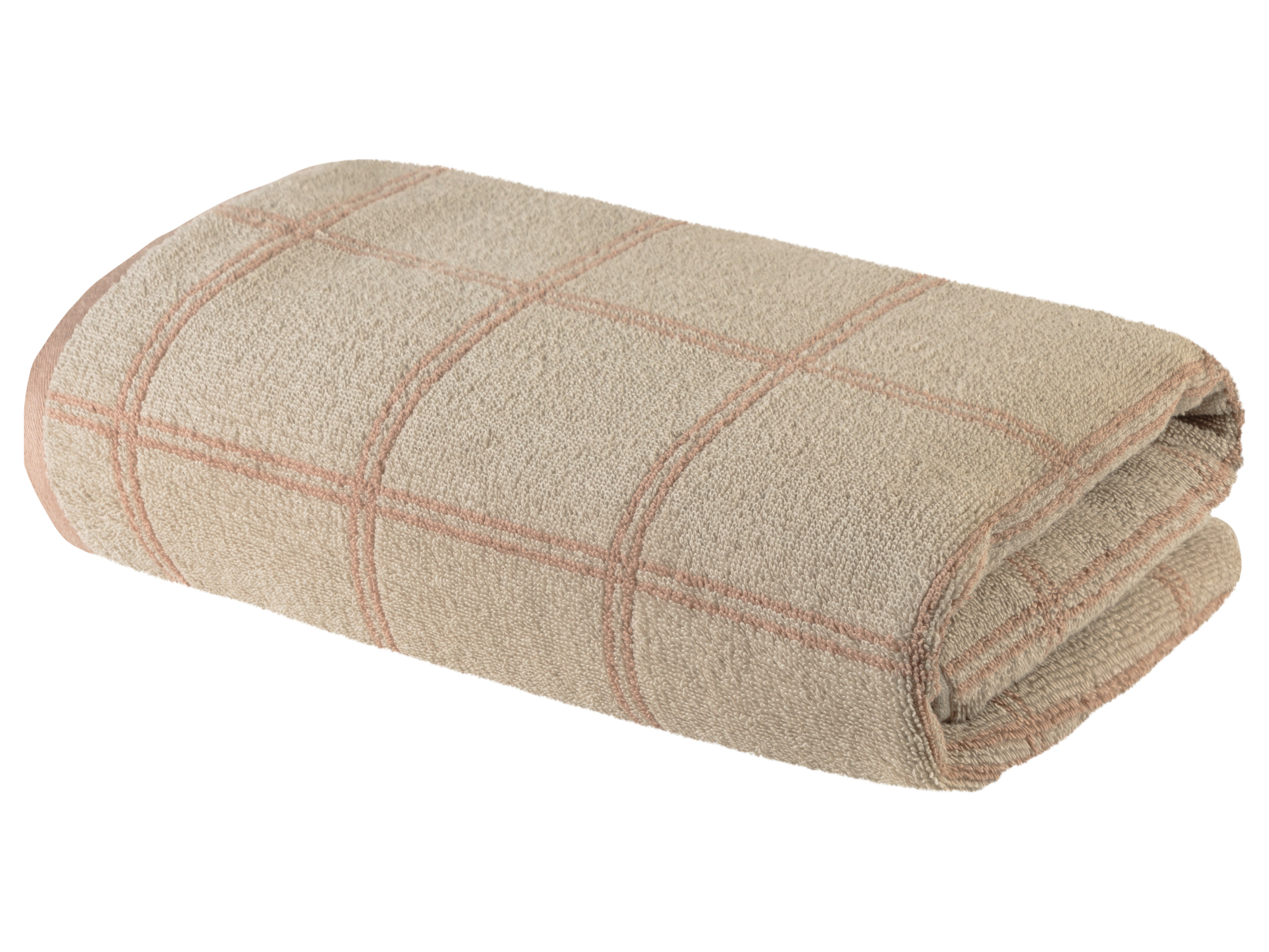 Livarno home Ręcznik kąpielowy frotte, 70 x 140 cm Beżowy