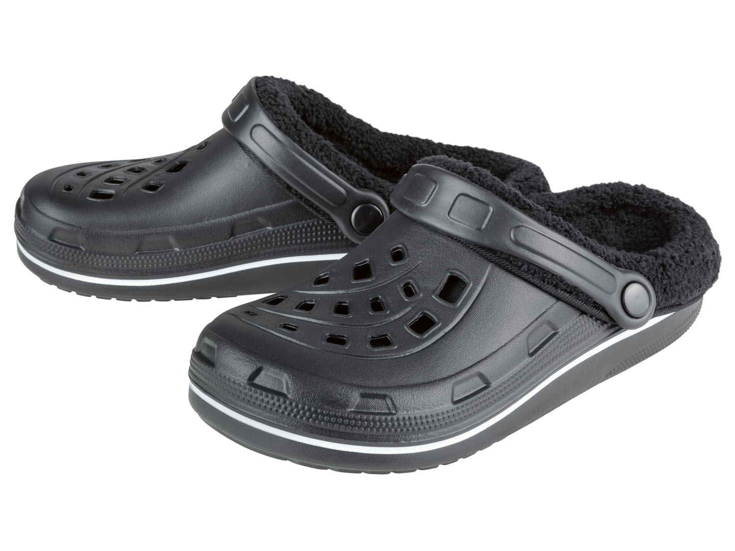 pepperts! Clogsy dziecięce, z miękką ciepłą wyściółką 34/35, Czarny