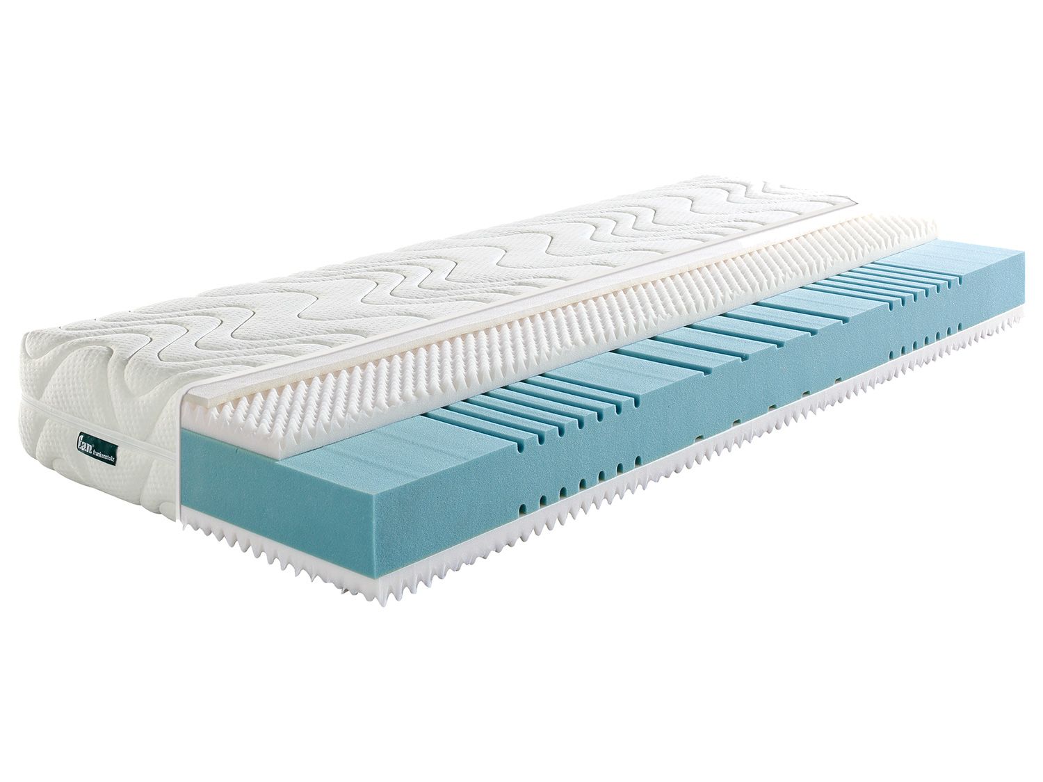 f.a.n. Materac piankowy 7-strefowy, z pianką profilowaną, 23 cm H2, 90 x 200 cm