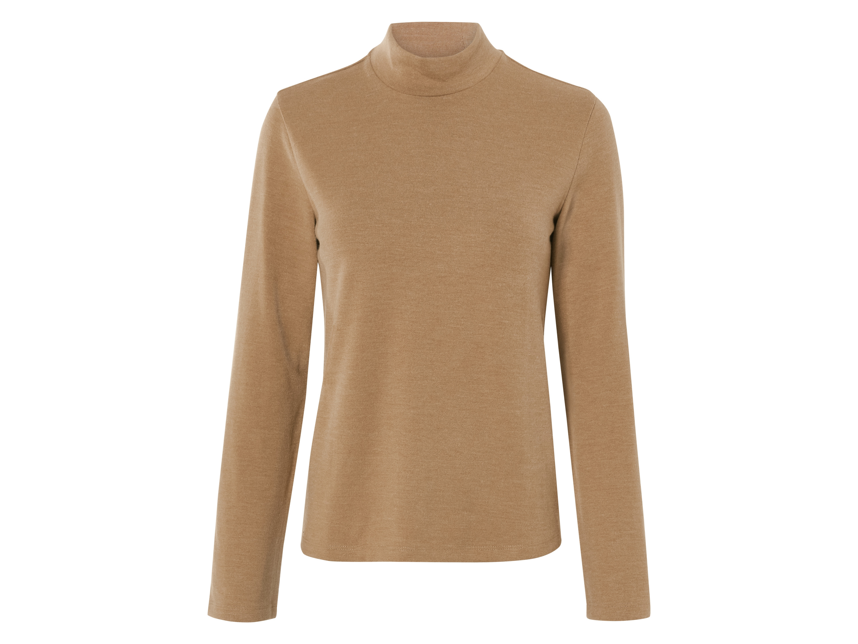 esmara Koszulka damska z półgolfem Brązowy, S36/38