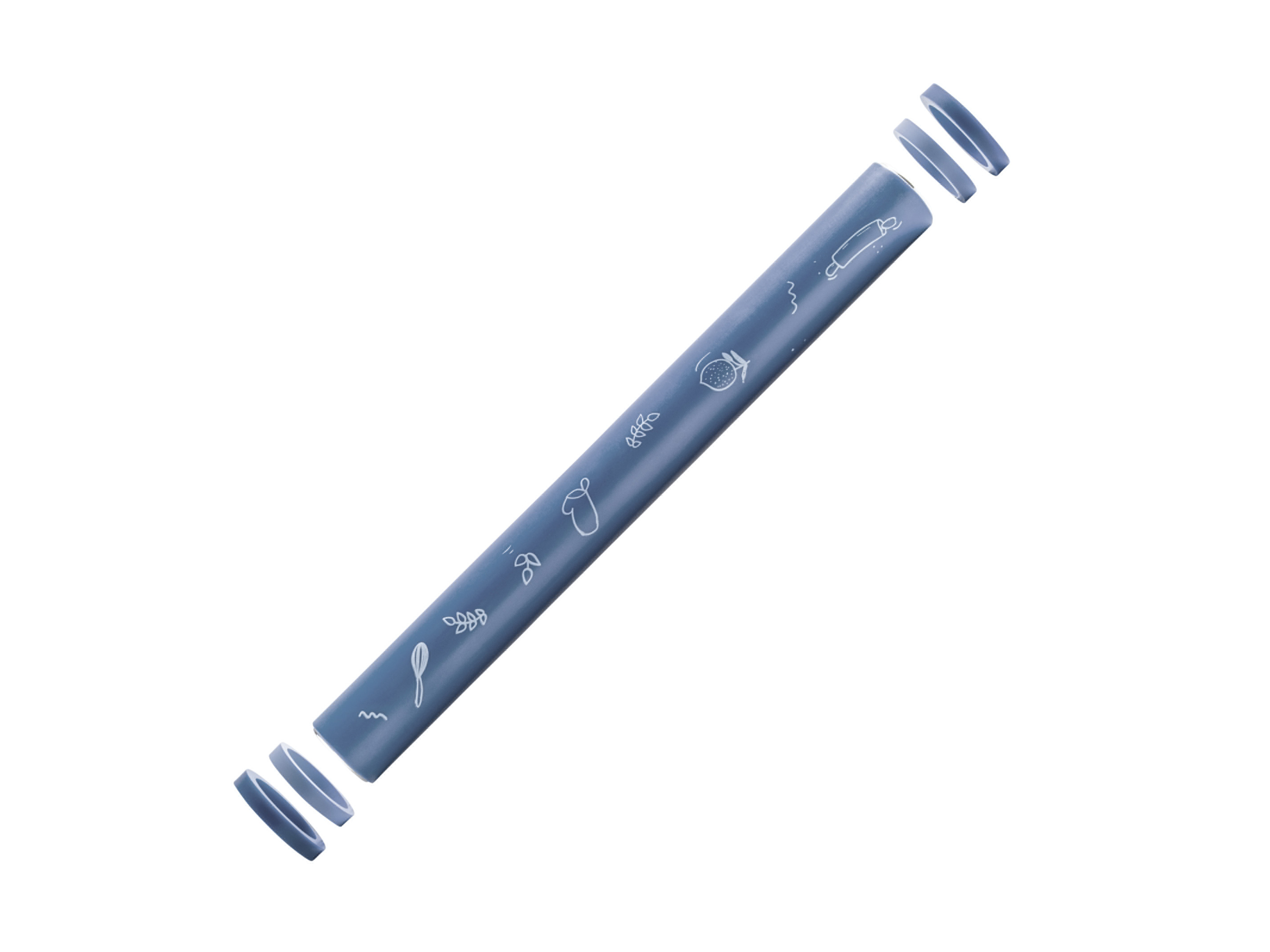 Coox Mata do pieczenia lub Wałek do ciasta Wałek do ciasta, Szary/niebieski