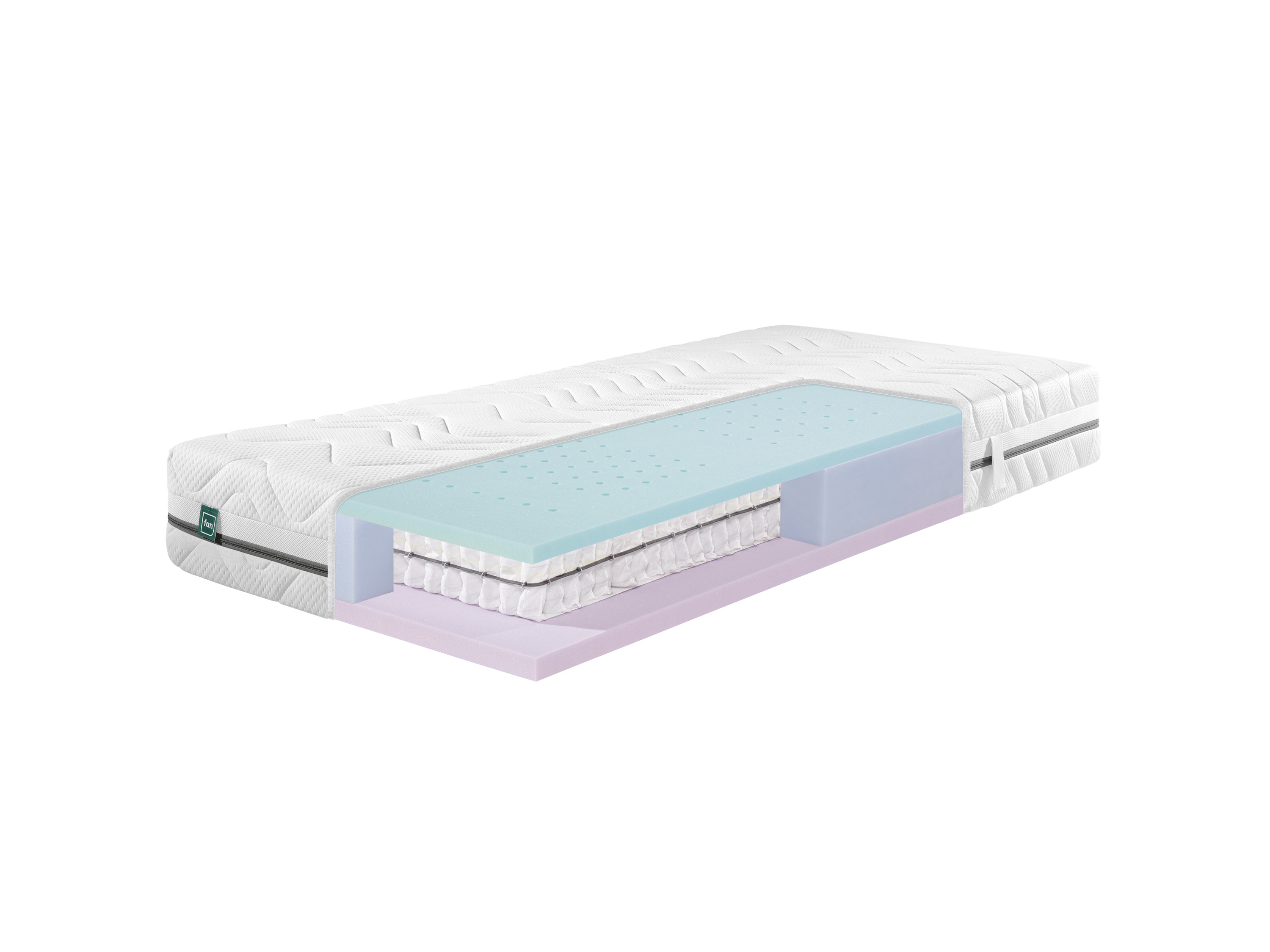 f.a.n. 7-strefowy materac kieszeniowy baryłkowy »Flex Side Clima T« 90 x 200 cm