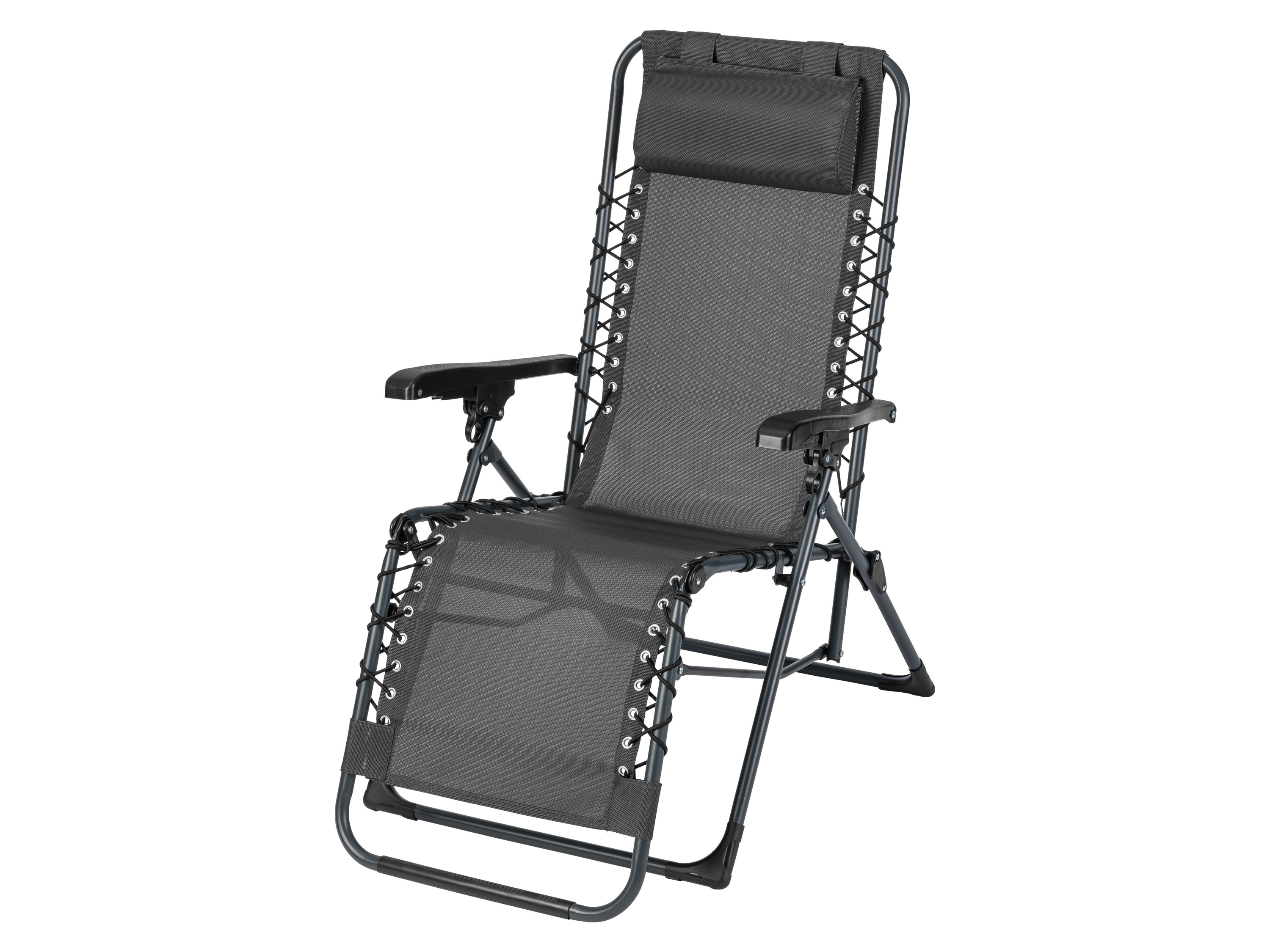 Livarno Fotel relaksacyjny składany, antracyt