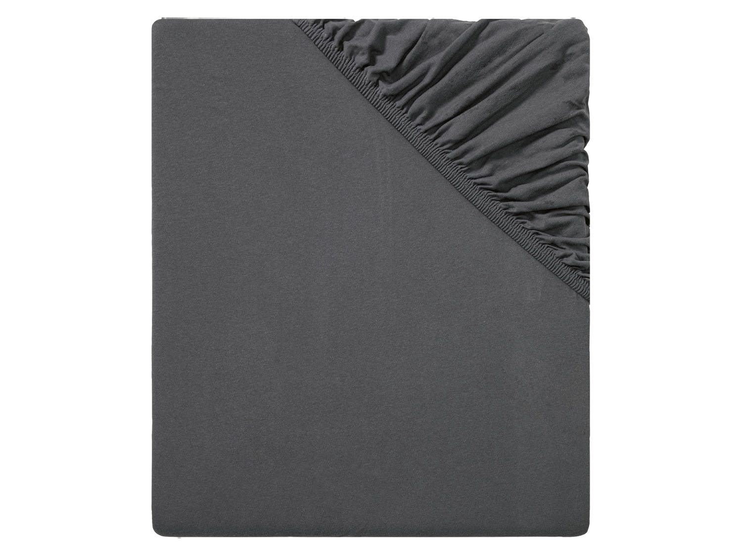 Livarno home Prześcieradło z dżerseju z gumką, 180–200 x 200 cm Antracytowy