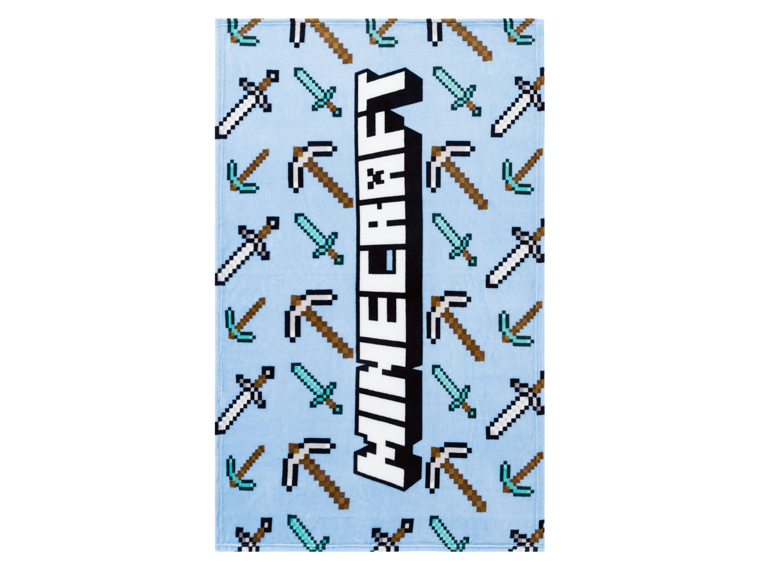 Minecraft Koc, 100 x 150 cm Niebieski