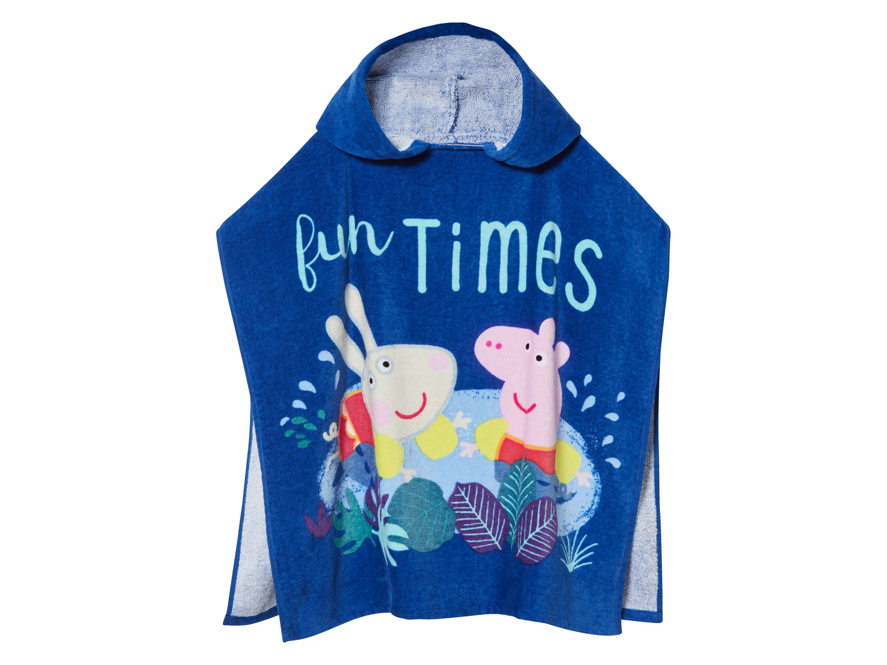 Ponczo kąpielowe lub ręcznik dziecięcy z kolekcji Świnka Peppa Poncho, Niebieski