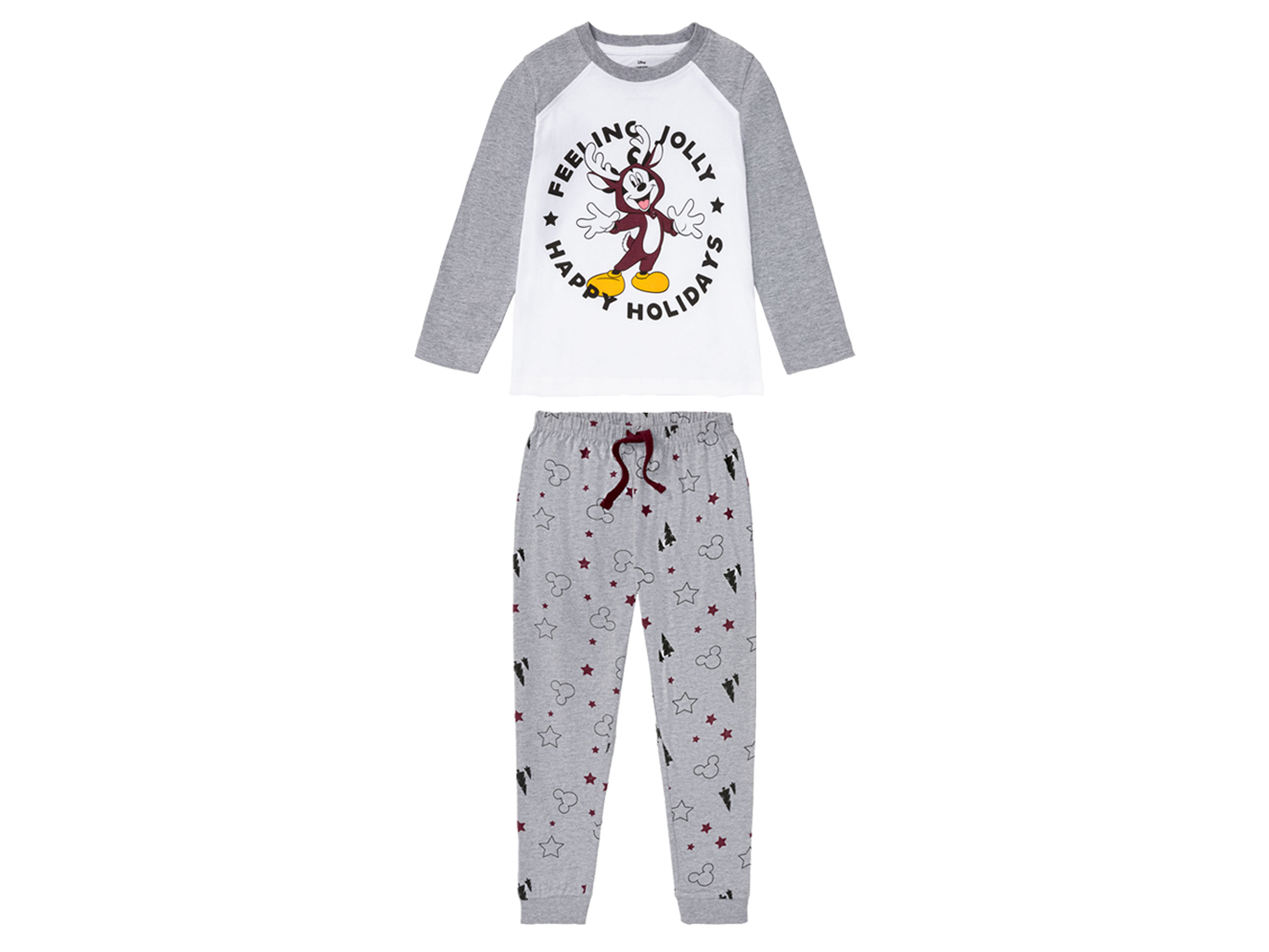 Piżama chłopięca z bohaterami bajek bluzka + spodnie, 1 zestaw Myszka Miki, 134/140