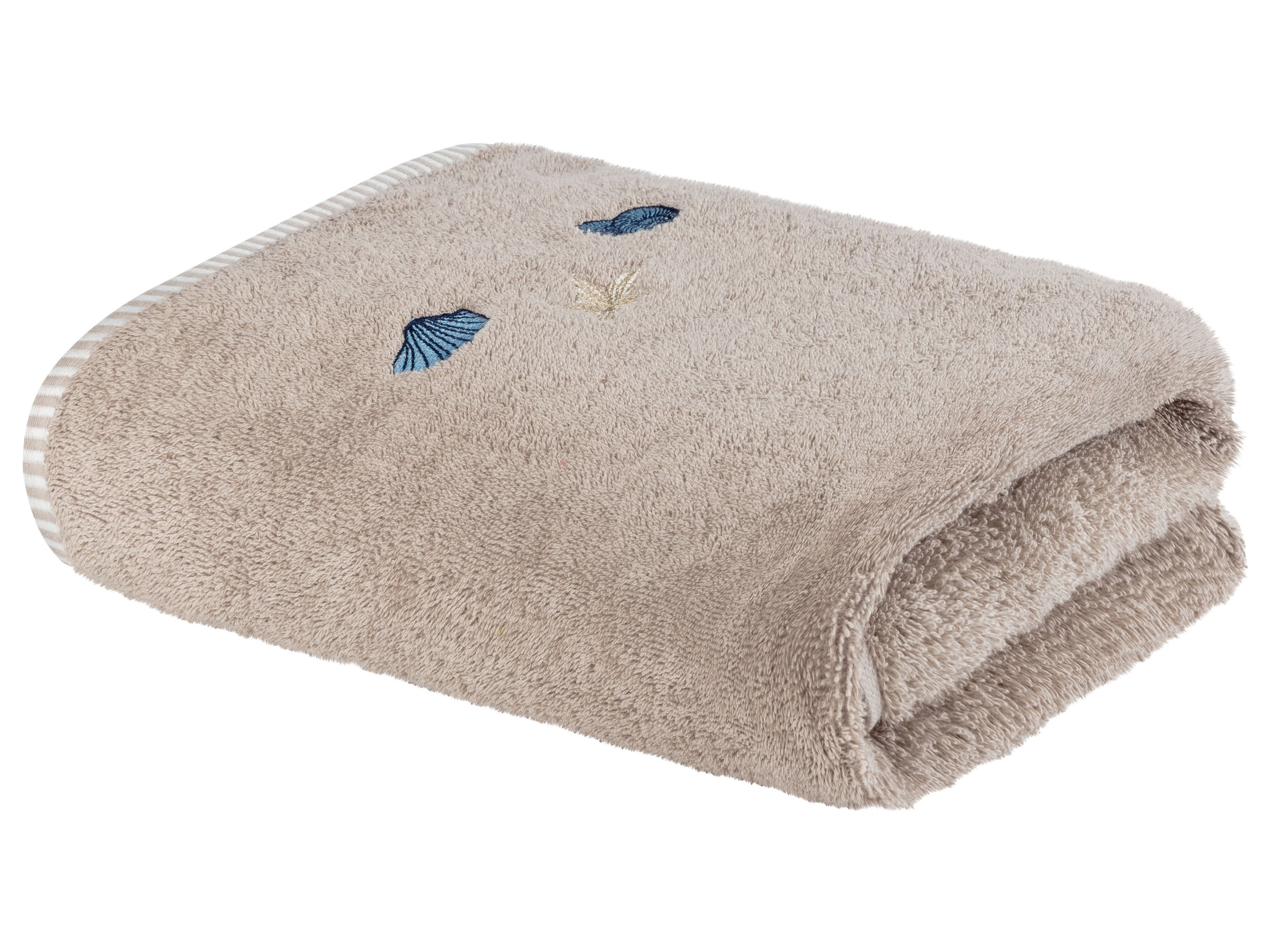 Livarno home Ręcznik frotté 70 x 140 cm, 1 sztuka Beżowy