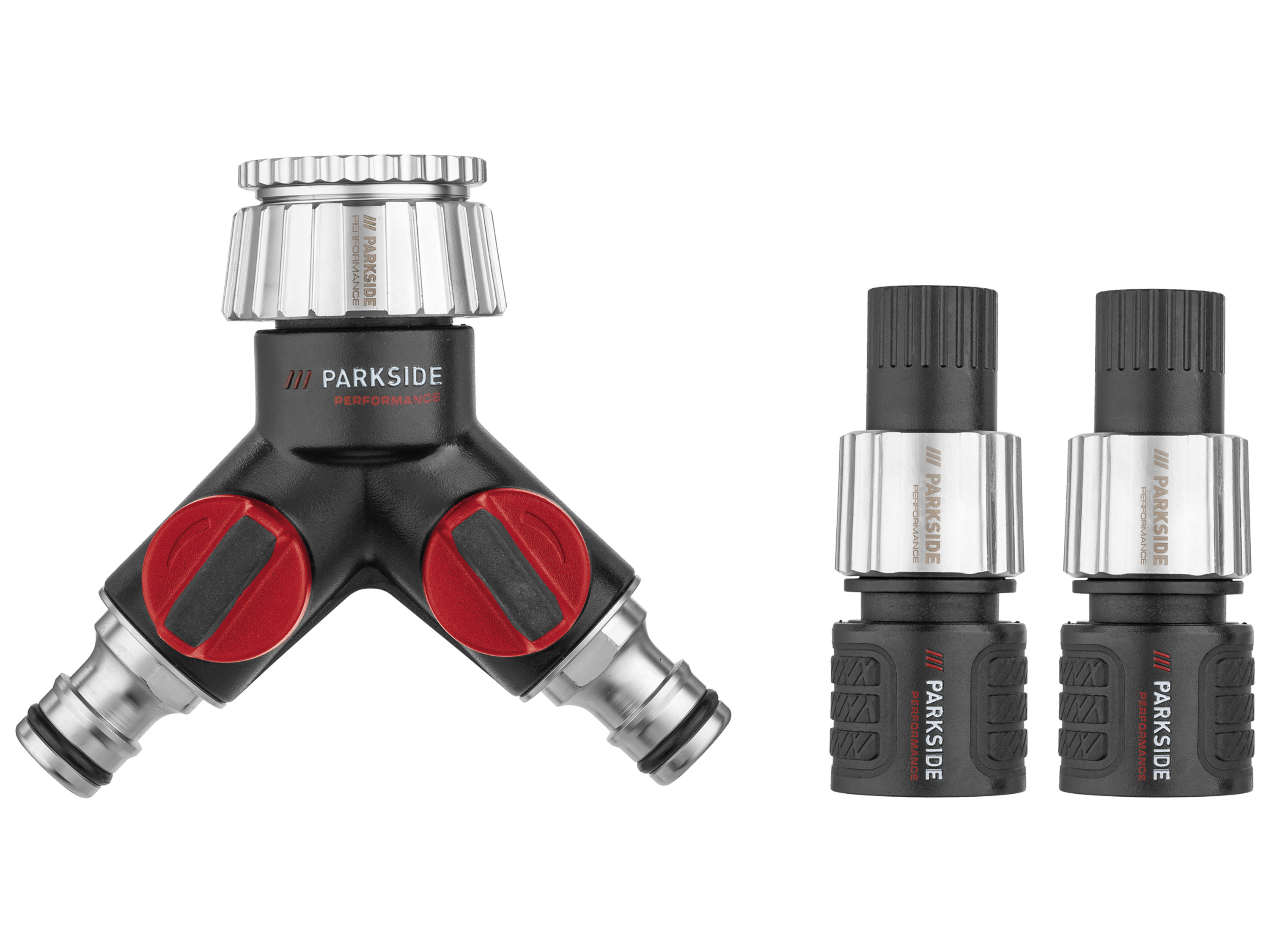 Parkside Performance Armatura ogrodowa Zawór 2-drogowy 2 złącza węża